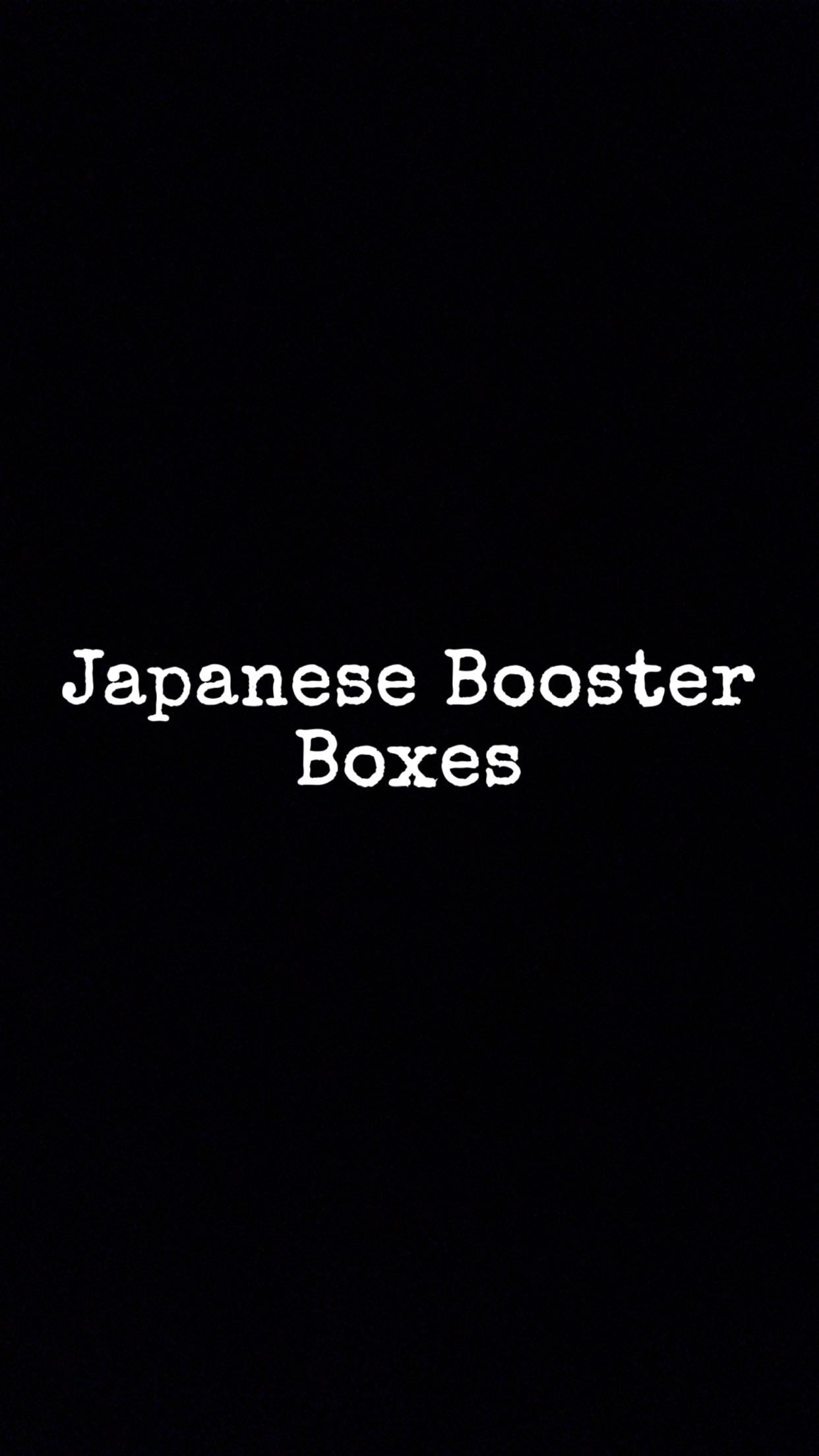 Japanese Booster Boxes hypno.hits